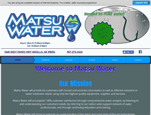Tablet Screenshot of matsuwater.net